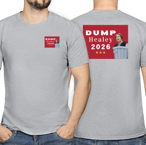 Dark ash gray Dump Healey unisex t-shirt